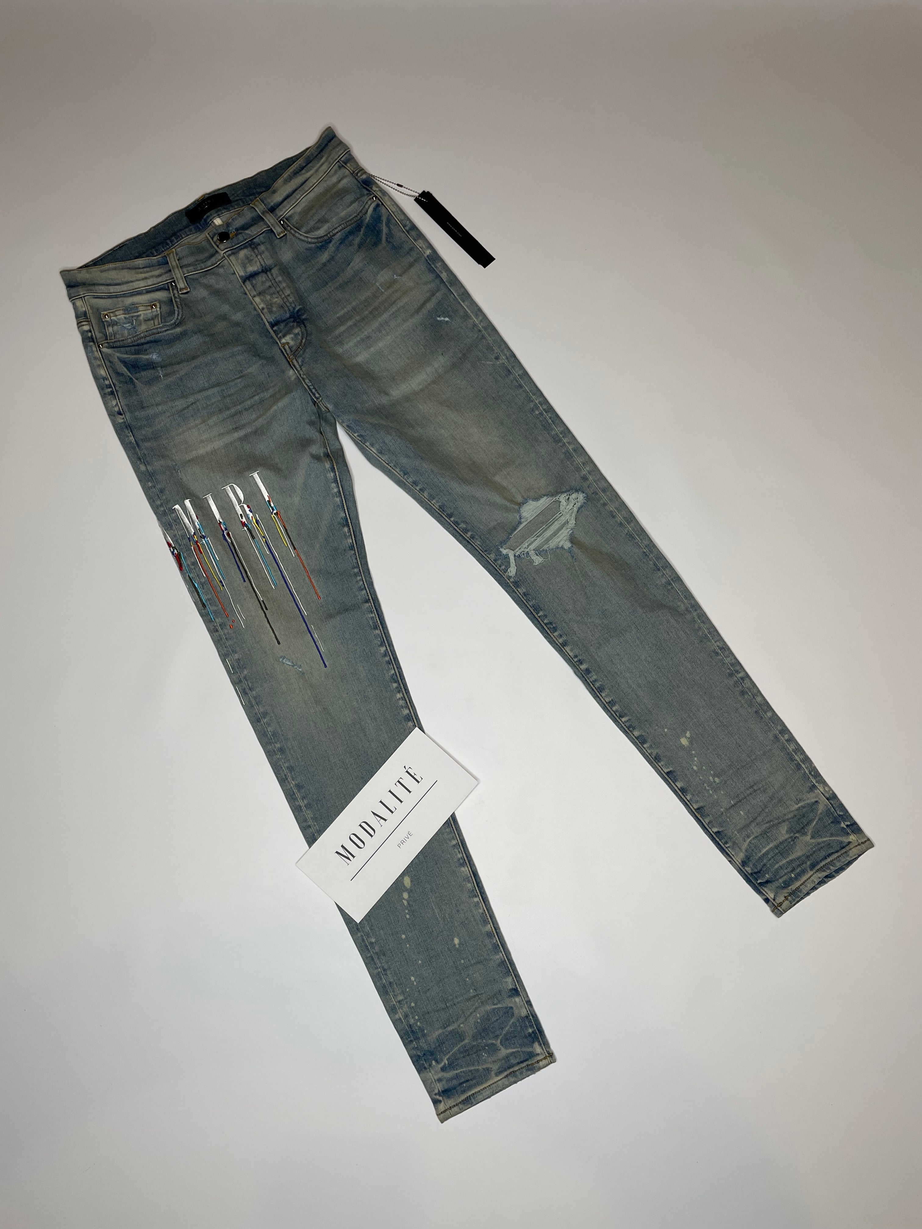 Amiri hotsell paint jeans